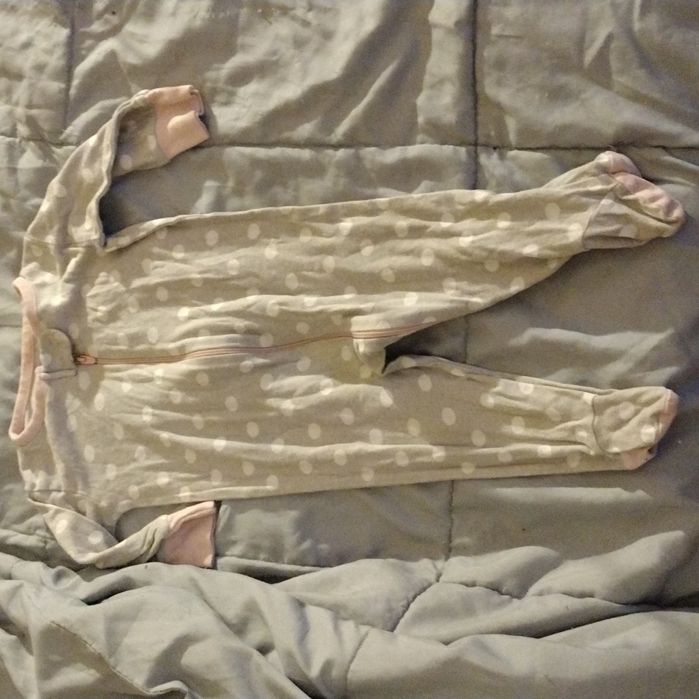Infant girls footie pajamas